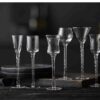 Lyngby glas snapseglas tilbyder vi her i to forskellige farvevalg. Model, ROM, i et flot forarbejdet udtryk i klart glas og den anden model i kulørt glas