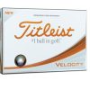 Logo golfbold Titleist Velocity, er ændret med en blødere kerne og en skal belægning som giver højeste boldhastighed, ekstremt lavt spintal, mere længde.